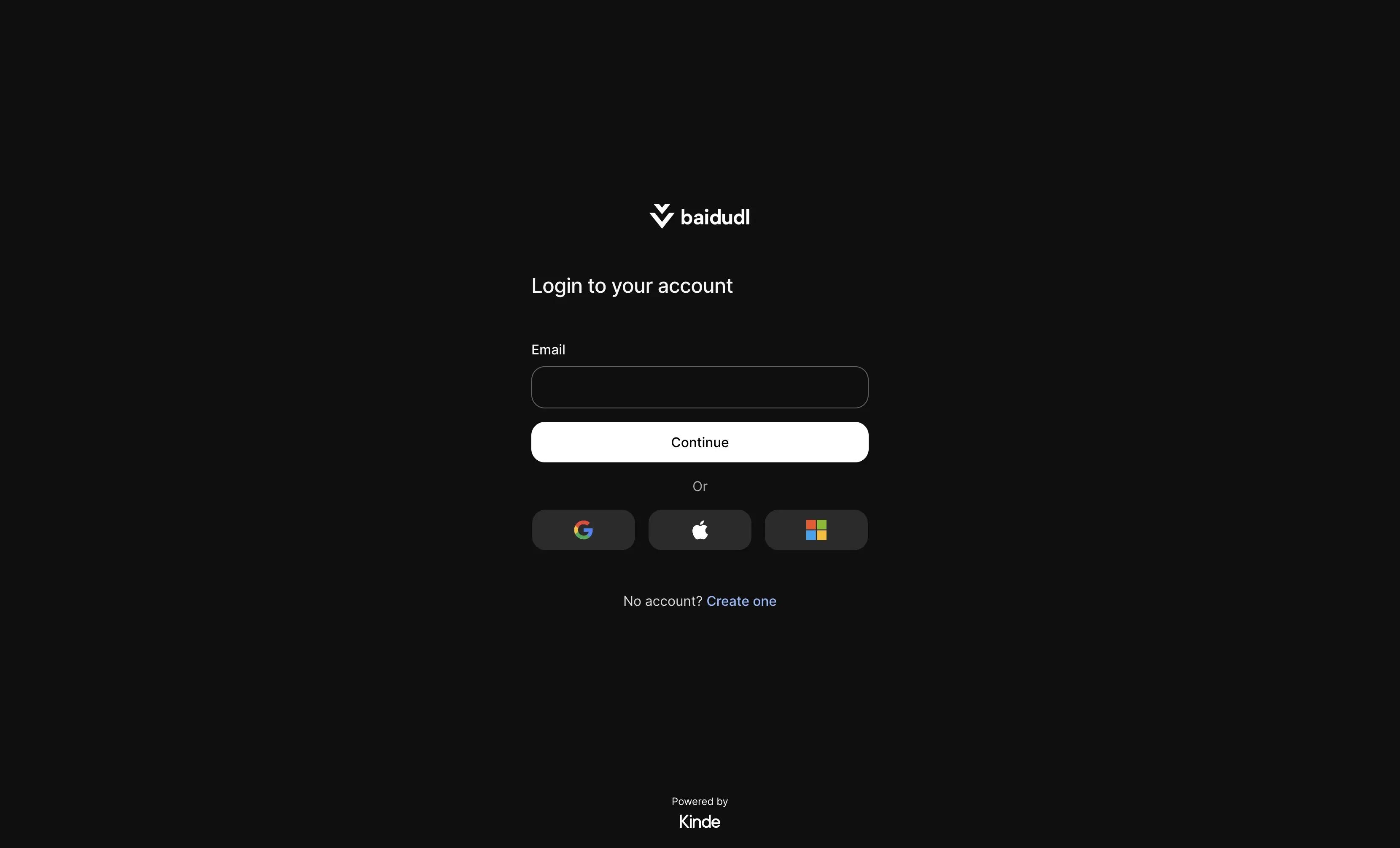 Authentication Page