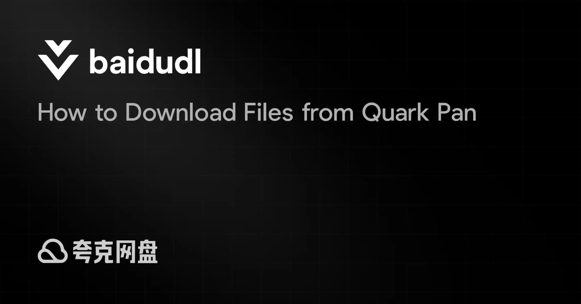 Quark Pan Downloader